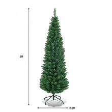 Load image into Gallery viewer, PVC Artificial Slim Pencil Christmas Tree-5'