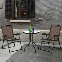 Load image into Gallery viewer, 3 pcs Bistro Patio Garden Furniture Set