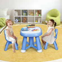 Load image into Gallery viewer, Kids Table and 2 Chair Set with Storage Bins-Blue