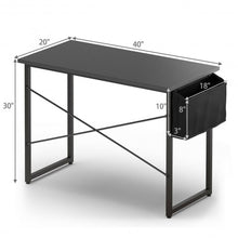 Load image into Gallery viewer, Modern Computer Desk Study Writing Table with Storage Bag for Home and Office-M