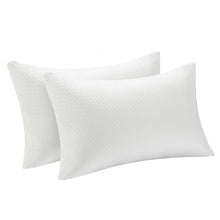 Load image into Gallery viewer, 28" x18" Shredded Memory Foam Bed Pillows with Bamboo Cooling Cover
