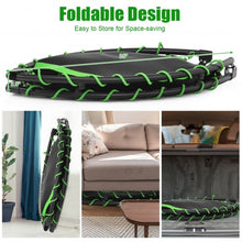Load image into Gallery viewer, 47" Folding Trampoline Fitness Exercise Rebound with Safety Pad Kids and Adults-Green