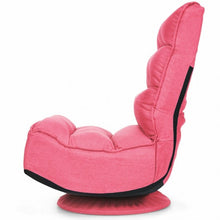 Load image into Gallery viewer, 5-Position Folding Floor Gaming Chair-Pink