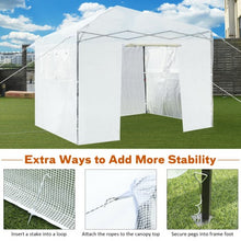 Load image into Gallery viewer, Greenhouse Outdoor Mini Walk-in Plant Portable Garden Greenhouse-White