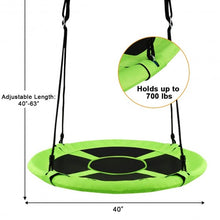 Load image into Gallery viewer, 40" Flying Saucer Tree Swing Indoor Outdoor Play Set-Green