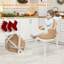 Load image into Gallery viewer, 6-in-1 Convertible Baby Booster Seat with Tray Wheels-Orange