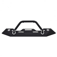 Load image into Gallery viewer, Jeep Wrangler JK Winch Plate Front Bumper w/ LED Lights
