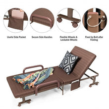 Load image into Gallery viewer, Adjustable Guest Single Bed Lounge Portable Wheels