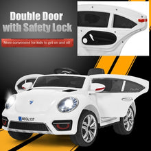 Load image into Gallery viewer, Kids Electric Ride On Car Battery Powered -White