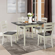 Load image into Gallery viewer, Extending 5 Piece Wood Dining Table Set