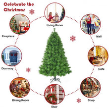 Load image into Gallery viewer, 7 ft Hinged Artificial Christmas Tree Holiday Decoration with Stand