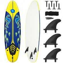 Load image into Gallery viewer, 6' Surf Foamie Boards Surfing Beach Surfboard-Yellow