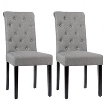Load image into Gallery viewer, Set of 2 Tufted Dining Chair -Gray