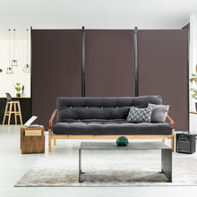 Load image into Gallery viewer, 3-Panel Room Divider Folding Privacy Partition Screen for Office Room-Brown