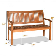 Load image into Gallery viewer, Two Person Outdoor Garden Bench