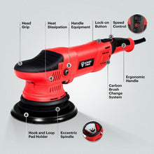 Load image into Gallery viewer, 1100W Dual Action Random Orbital Polisher Kit