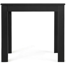 Load image into Gallery viewer, Wooden Square Patio Coffee Bistro Table-Black