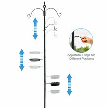 Load image into Gallery viewer, Wild Bird Feeder Planter Hanger with Mesh Tray and Bird Bath