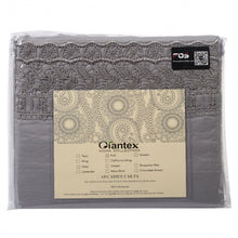 Load image into Gallery viewer, Twin Size 4 Pieces Bed Sheet Set-Gray