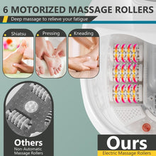 Load image into Gallery viewer, Foot Spa Tub with Bubbles and Electric Massage Rollers for Home Use-White