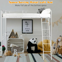 Load image into Gallery viewer, Metal Loft Twin Bed Frame Single High Loft Bed-White