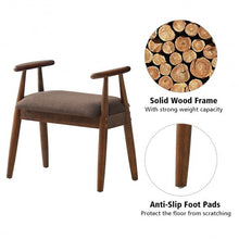 Load image into Gallery viewer, Solid Rubberwood Frame Upholstered Shoe Bench