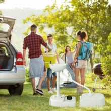Load image into Gallery viewer, Camping Hand Wash Station Basin Stand with 4.5 Gallon Tank