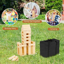 Load image into Gallery viewer, 54 PCS Tumbling Timber Toy with Carrying Bag