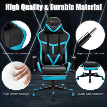 Load image into Gallery viewer, Reclining Racing Chair with Lumbar Support Footrest
