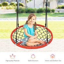 Load image into Gallery viewer, Net Hanging Swing Chair with Adjustable Hanging Ropes-Orange