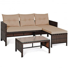 Load image into Gallery viewer, 3 Piece Patio Wicker Rattan Sofa Set