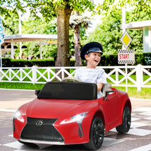 Load image into Gallery viewer, Kids Ride Lexus LC500 Licensed Remote Control Electric Vehicle-Red