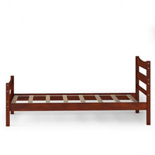 Load image into Gallery viewer, Twin Size Platform Bed Frame Foundation Slat Support -Walnut