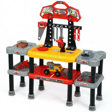 Load image into Gallery viewer, 121 Pcs Kids Pretend Workbench Construction Workshop Tool Play Set