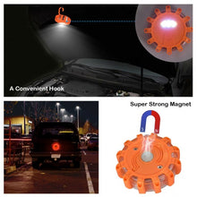 Load image into Gallery viewer, 6 Pack LED Road Flares Emergency Roadside Disc Safety Light