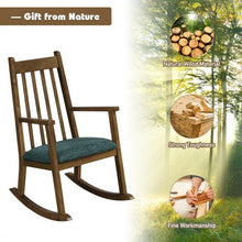 Load image into Gallery viewer, Children's Wooden Rocking Chair with Cushion-Walnut