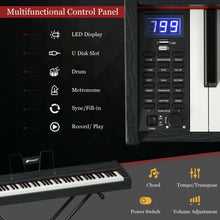 Load image into Gallery viewer, 88-Key Full Size Digital Piano Weighted Keyboard with Sustain Pedal-Black