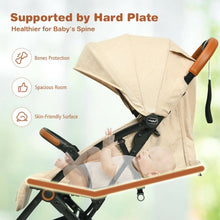 Load image into Gallery viewer, Lightweight Aluminium Frame Baby Stroller with Net-Beige