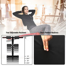 Load image into Gallery viewer, Folding Weight Bench Adjustable Sit-up Board Workout Slant Bench-Red