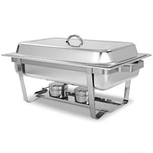 Load image into Gallery viewer, 2 Packs Chafing 9 Quart Stainlessl Rectangular Chafer Buffet