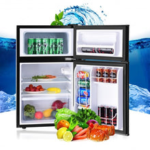 Load image into Gallery viewer, 3.2 cu ft. Compact Stainless Steel Refrigerator-Black