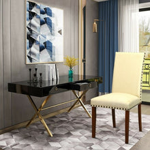 Load image into Gallery viewer, Set of 2 High Back Armless Fabric Dining Chairs