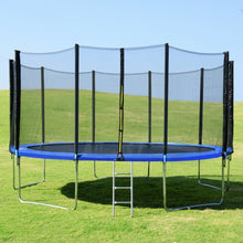 Load image into Gallery viewer, 15' Trampoline Combo Bounce Jump Safety Enclosure Net with Ladder