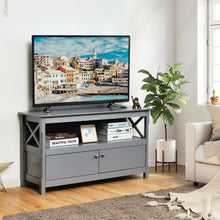 Load image into Gallery viewer, 44" Wooden Storage Cabinet TV Stand-Gray