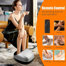 Load image into Gallery viewer, Shiatsu Foot Massager with Heat Kneading Rolling Scraping Air Compression-Silver