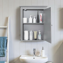 Load image into Gallery viewer, Bathroom Mirror Cabinet Wall Mounted Adjustable Shelf Medicine Storage-Gray