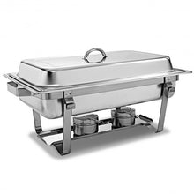 Load image into Gallery viewer, 4-Pack of Full Size Tray 8 Quart Stainless Steel Chafer for Buffet