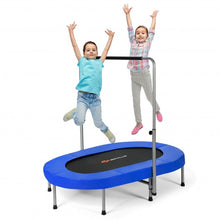 Load image into Gallery viewer, Foldable Double Mini Kids Fitness Rebounder Trampoline-Blue