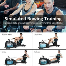 Load image into Gallery viewer, Adjustable Resistance Health Fitness Water Rowing Machine