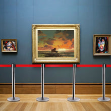 Load image into Gallery viewer, 6 Pcs Crowd Control Barrier Stanchion Posts Queue Belt